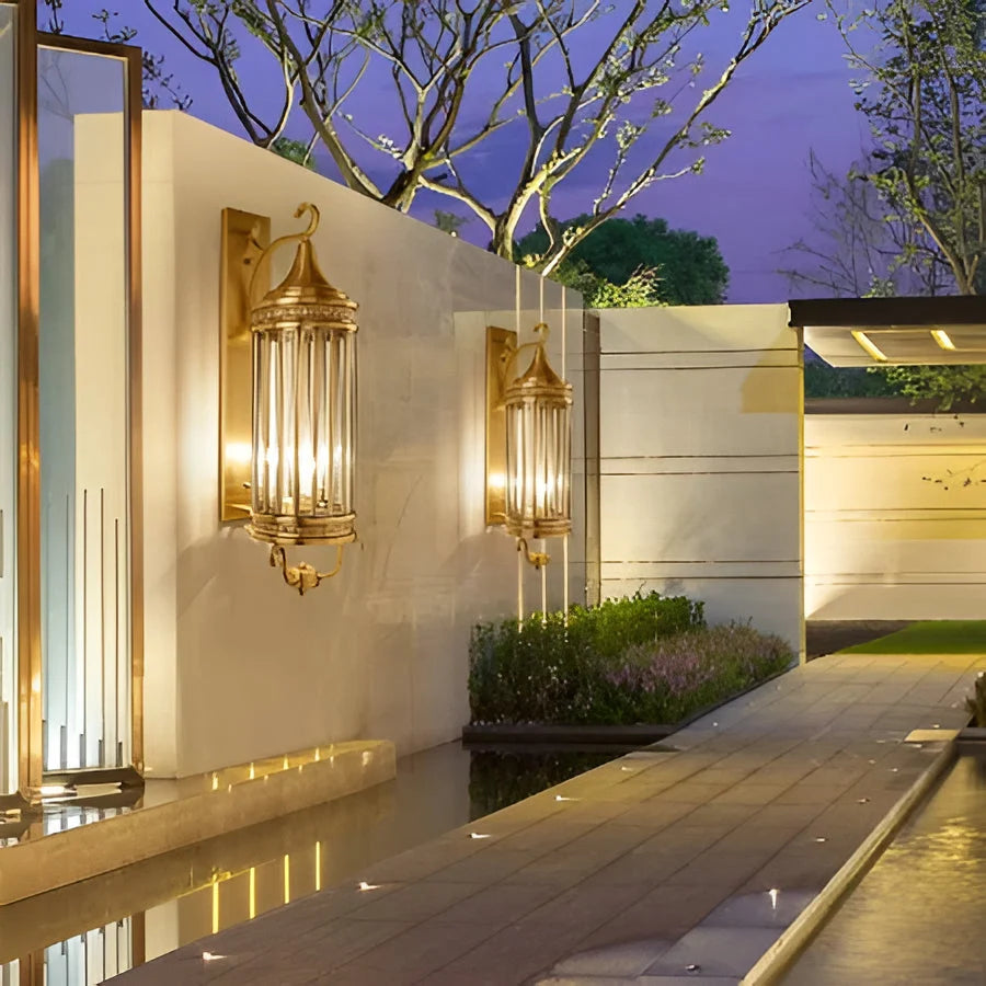 Outdoor Wall Sconce Solid Copper IP65 Weather-Resistant