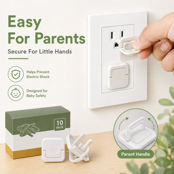 Outlet Covers Hidden Handle Full Coverage 10 Pack