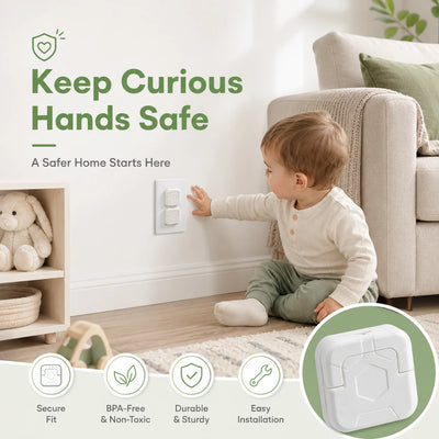 Outlet Covers Hidden Handle Full Coverage 10 Pack