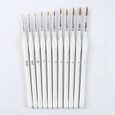 Paint Brush Precision Detail Synthetic Bristles Ergonomic Wooden Handle