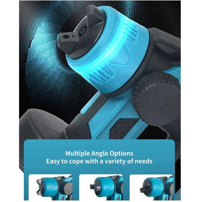 Paint Sprayer Cordless 5 Interchangeable Nozzles Adjustable Flow