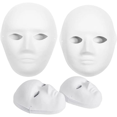 Paper Mache Masks Blank Customizable Set of 14 Two Sizes