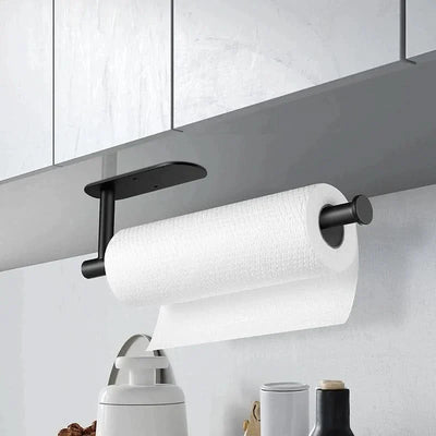 Paper Towel Holder Wall-Mounted Stainless Steel Adhesive or Screw Mounting