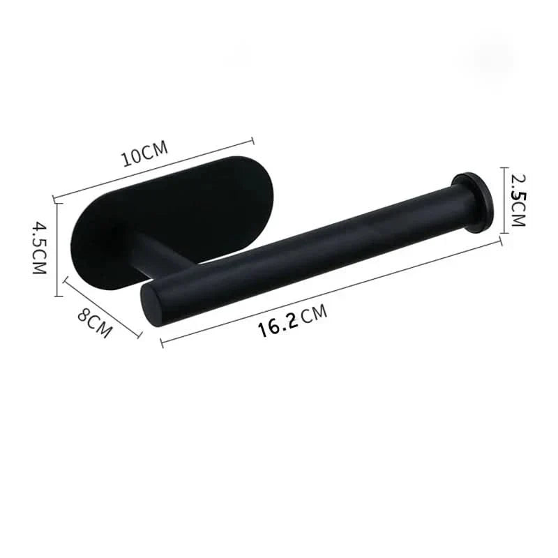 Paper Towel Holder Wall-Mounted Stainless Steel Adhesive or Screw Mounting