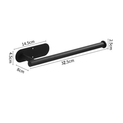 Paper Towel Holder Wall-Mounted Stainless Steel Adhesive or Screw Mounting