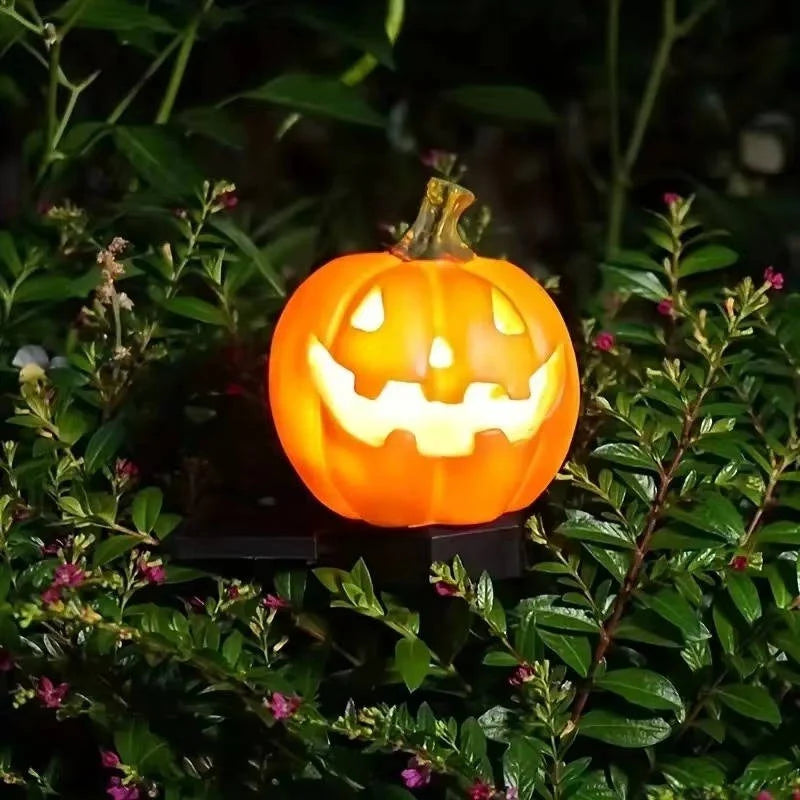 Pathway Light Pumpkin Solar Dusk Sensor Waterproof Resin