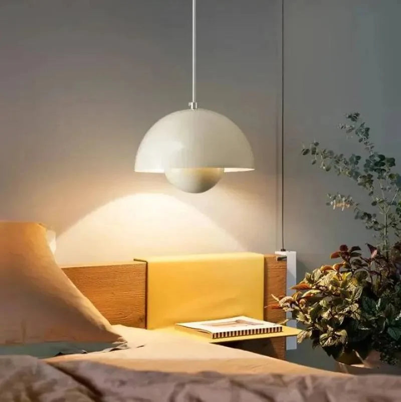 Pendant Light Floral Design Evenly Diffused Warm or Cool Light
