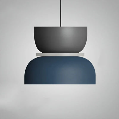 Pendant Light Two-Tone Pastel Metal Shade & E27 Socket