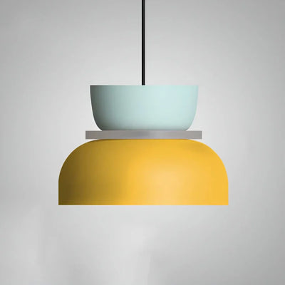 Pendant Light Two-Tone Pastel Metal Shade & E27 Socket