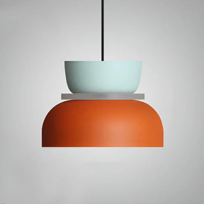 Pendant Light Two-Tone Pastel Metal Shade & E27 Socket