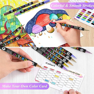 Permanent Marker Set Fine Precision Tip Waterproof & UV-Resistant