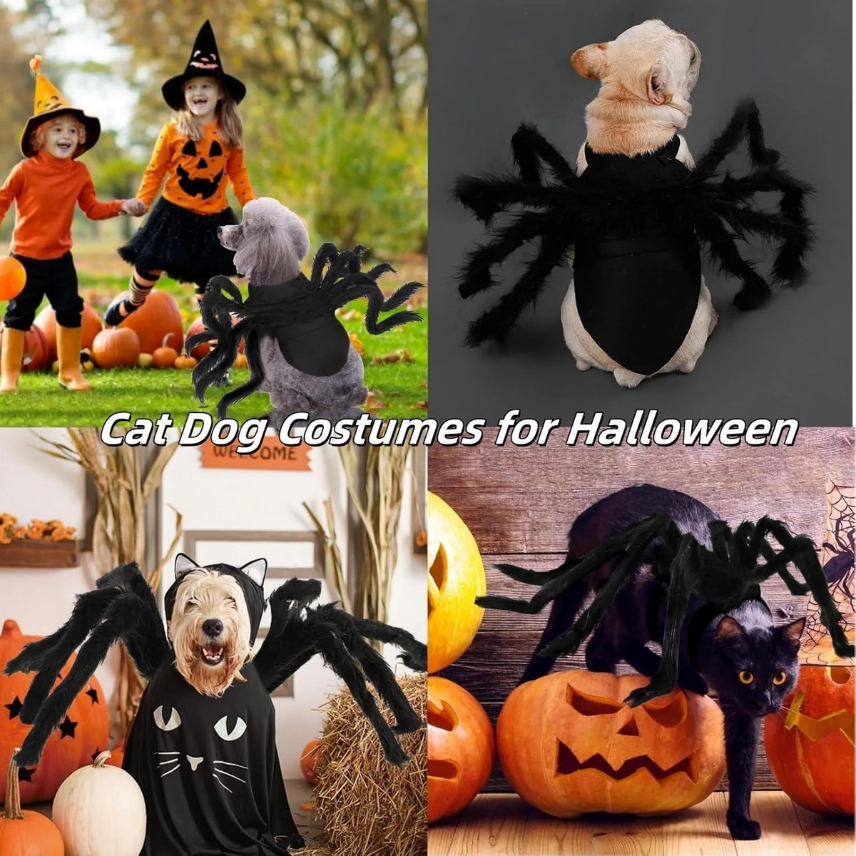 Pet Costume Spider Bendable Wire Legs Adjustable Straps
