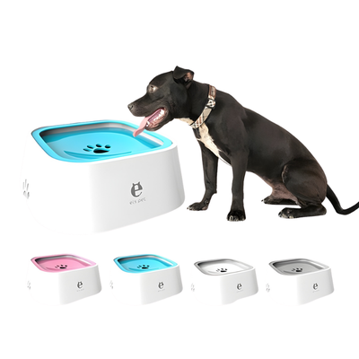 Pet Water Bowl Splash-Proof Floating Rim