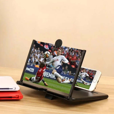 Phone Screen Magnifier Foldable 3D HD Lens & Stand