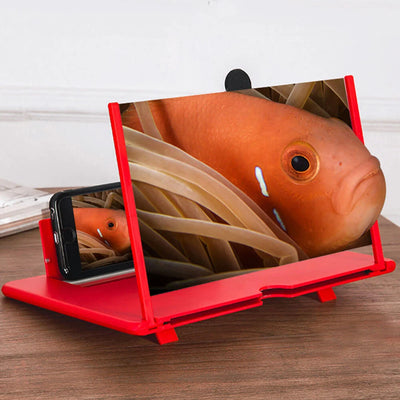 Phone Screen Magnifier Foldable 3D HD Lens & Stand