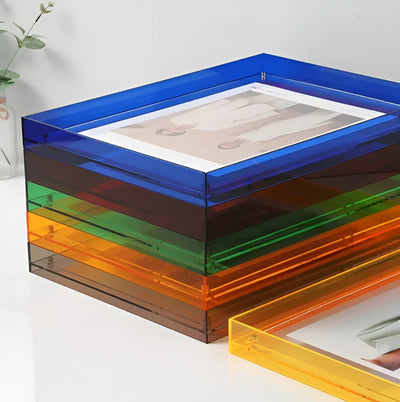 Photo Frame Acrylic Floating Desk & Wall Display