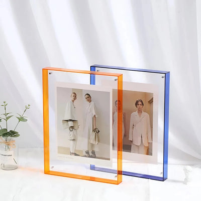 Photo Frame Acrylic Floating Desk & Wall Display