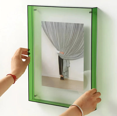 Photo Frame Acrylic Floating Desk & Wall Display