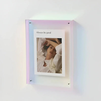 Photo Frame Acrylic Floating Desk & Wall Display