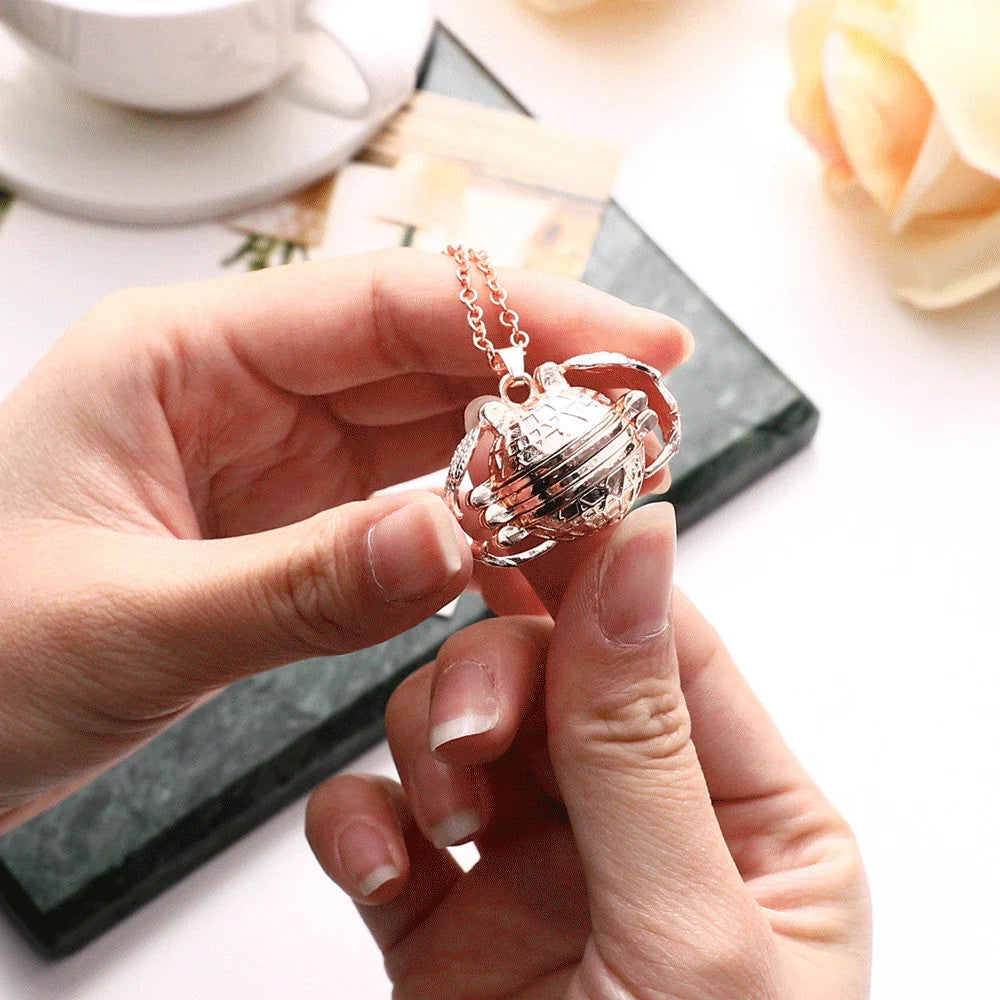 Photo Pendant Necklace Foldable Hidden Compartment