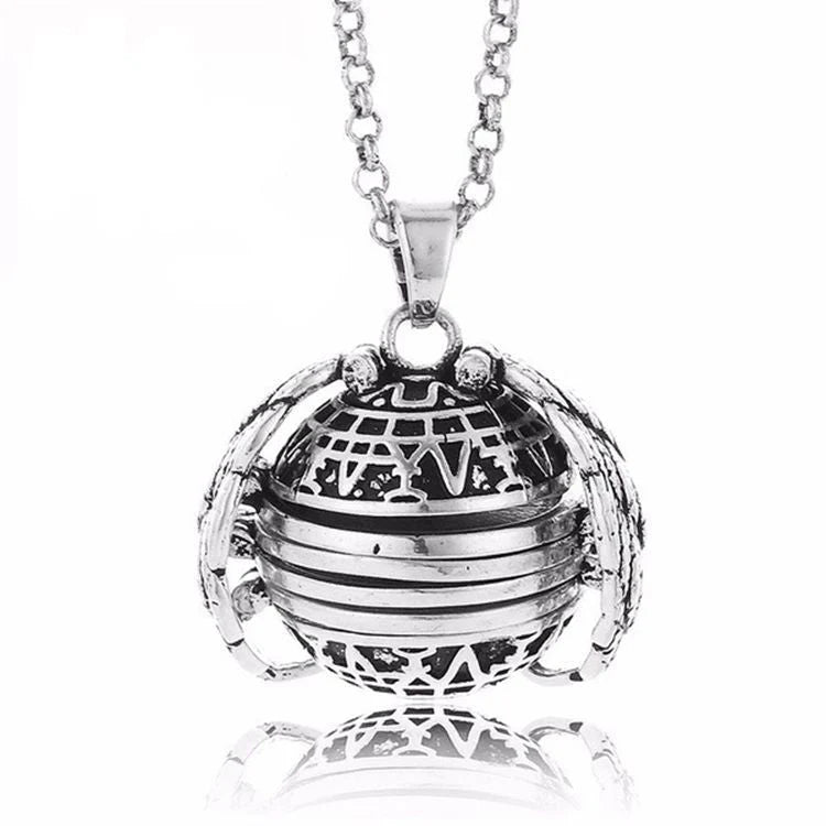 Photo Pendant Necklace Foldable Hidden Compartment