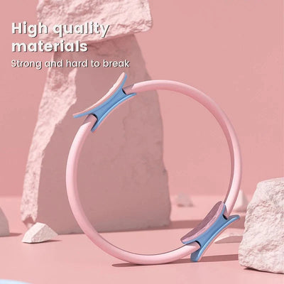 Pilates Ring Fiberglass Core Non-Slip Foam Handles