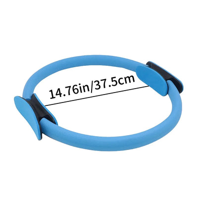 Pilates Ring Fiberglass Core Non-Slip Foam Handles