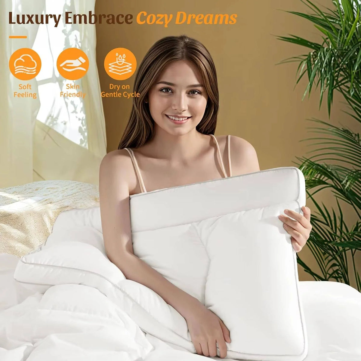 Pillow 5-Zone Ergonomic Hypoallergenic Machine-Washable
