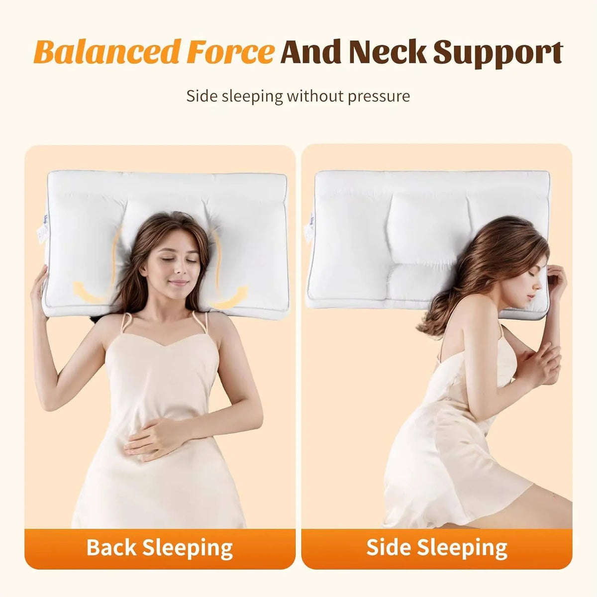Pillow 5-Zone Ergonomic Hypoallergenic Machine-Washable