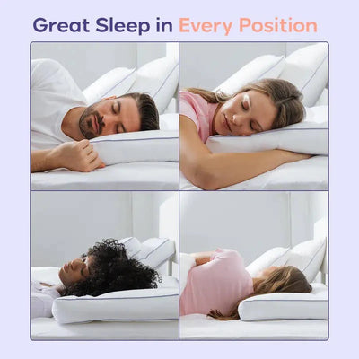 Pillow 5-Zone Ergonomic Hypoallergenic Machine-Washable