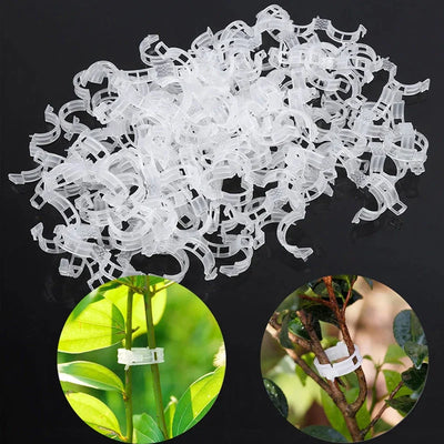 Plant Support Clips Quick-Release Reusable Set of 100