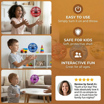 Play Ball Rechargeable LED Aerodynamic Indoor & Outdoor