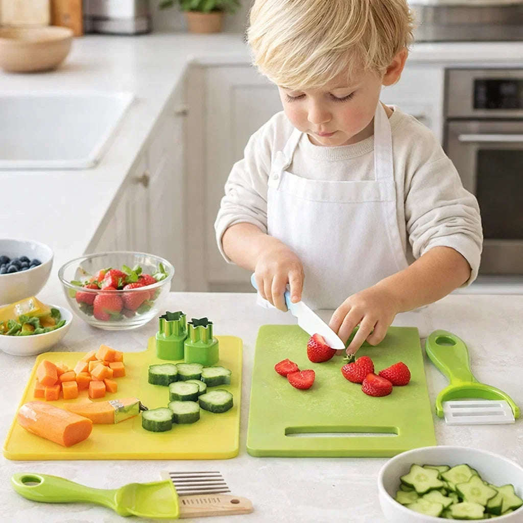 Play Kitchen Tool Set Child-Sized Easy-Grip Handles