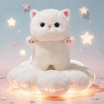 Plush Cat Soft Fluffy Seven Color Designs
