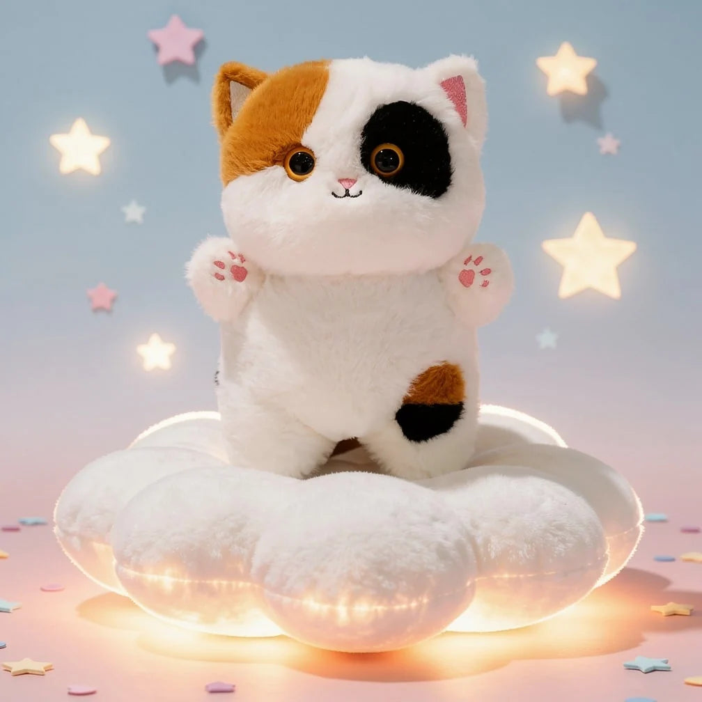 Plush Cat Soft Fluffy Seven Color Designs