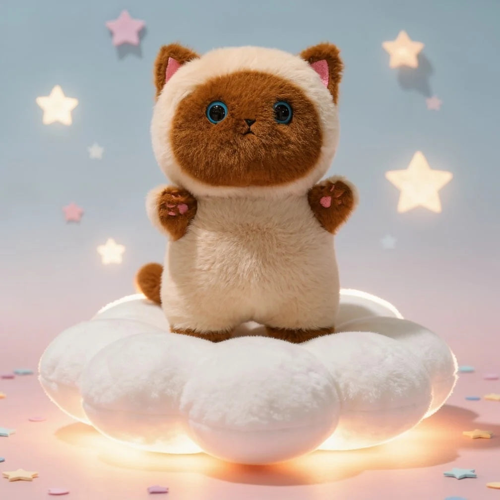 Plush Cat Soft Fluffy Seven Color Designs