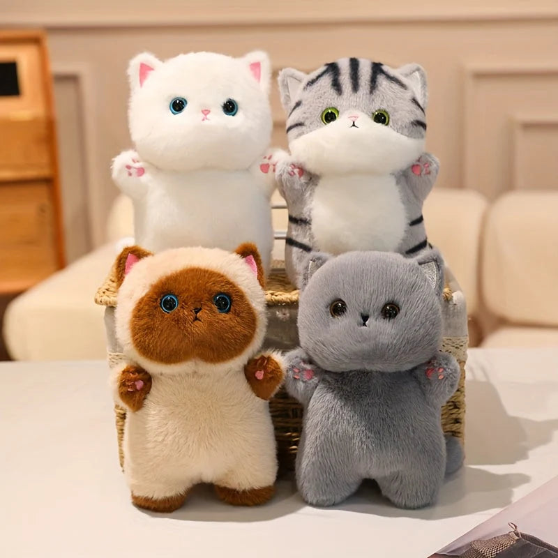 Plush Cat Soft Fluffy Seven Color Designs