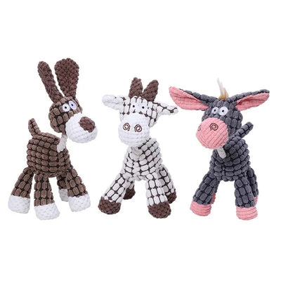 Plush Dog Toy Reinforced Squeaker Machine Washable