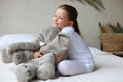 Plush Elephant Pillow Soft Plush & Shape-Retaining PP Filling