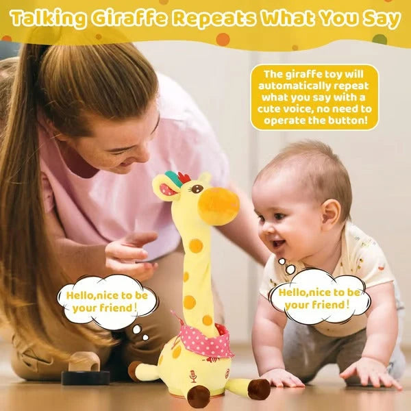 Plush Giraffe Ultra-Soft Musical Voice-Mimic