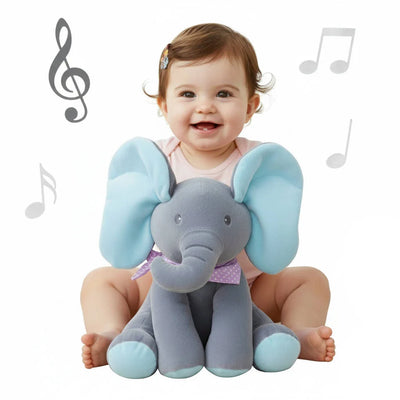 Plush Toy Foot-Activated Peekaboo & Singing