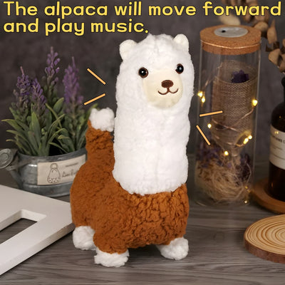 Plush Toy Interactive Alpaca Walks & Touch-Responsive Rechargeable