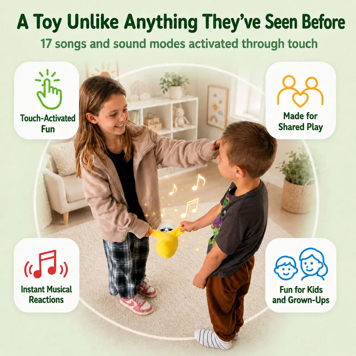 Plush Toy Two-Player Sound & Light