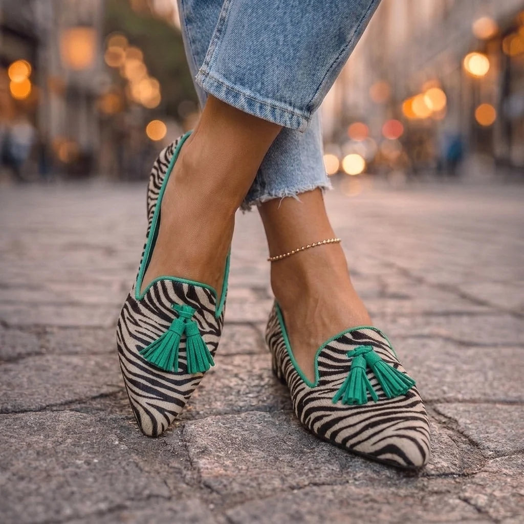 Pointed-Toe Flats Soft Flannel Slip-On Cushioned Support