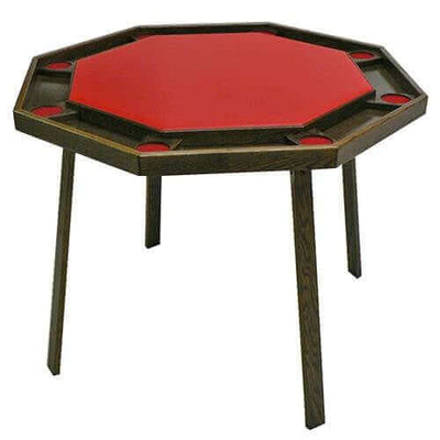Poker Table Compact Folding Steel Legs Seats Eight