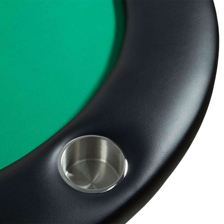 Poker Table Oval Seats 10 Folding Steel Legs