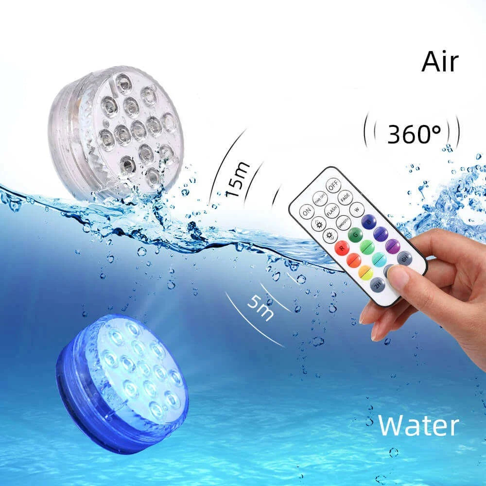 Pool LED Lights Remote Control 16 Colors IP68