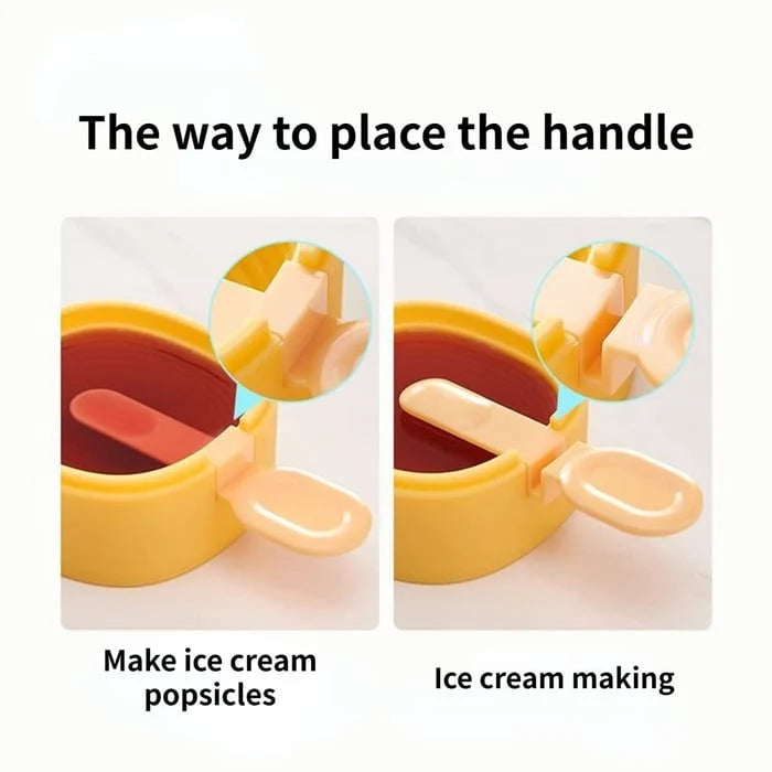 Popsicle Mold Silicone Push-Up Release & Dust-Tight Lid 2-Pack