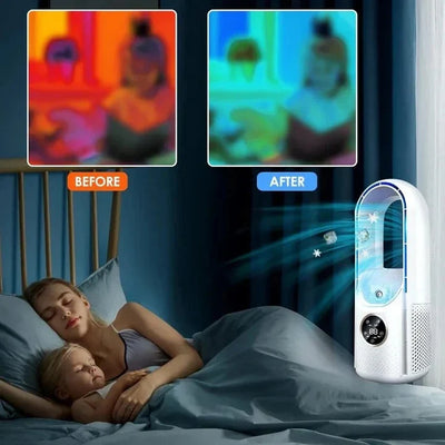 Portable Air Conditioner Blade-Free Quiet Compact Design