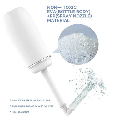 Portable Bidet 400ml Attachable Angled Nozzle
